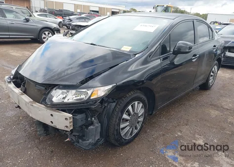 2013 Honda Civic Lx из США, поврежденный, VIN 19XFB2F54DE053588